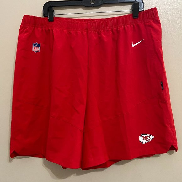Nike NFL Kansas City Chiefs On Field Team Issue Practice Shorts